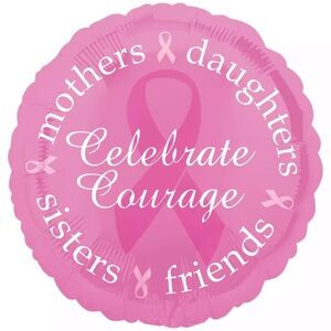 Alife Pink Celebrate Courage Balloon Breast Cancer Awareness 18”